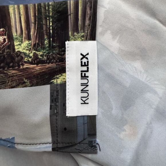Star Wars RSVLTS Comic to the Darkside Button Down Shirt KUNUFLEX Size XS May 4‎ - Picture 8 of 9